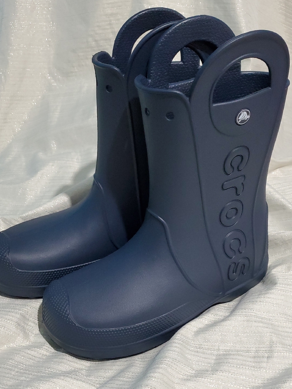 Handle It Rain Boot Navy Crocs Womens 10